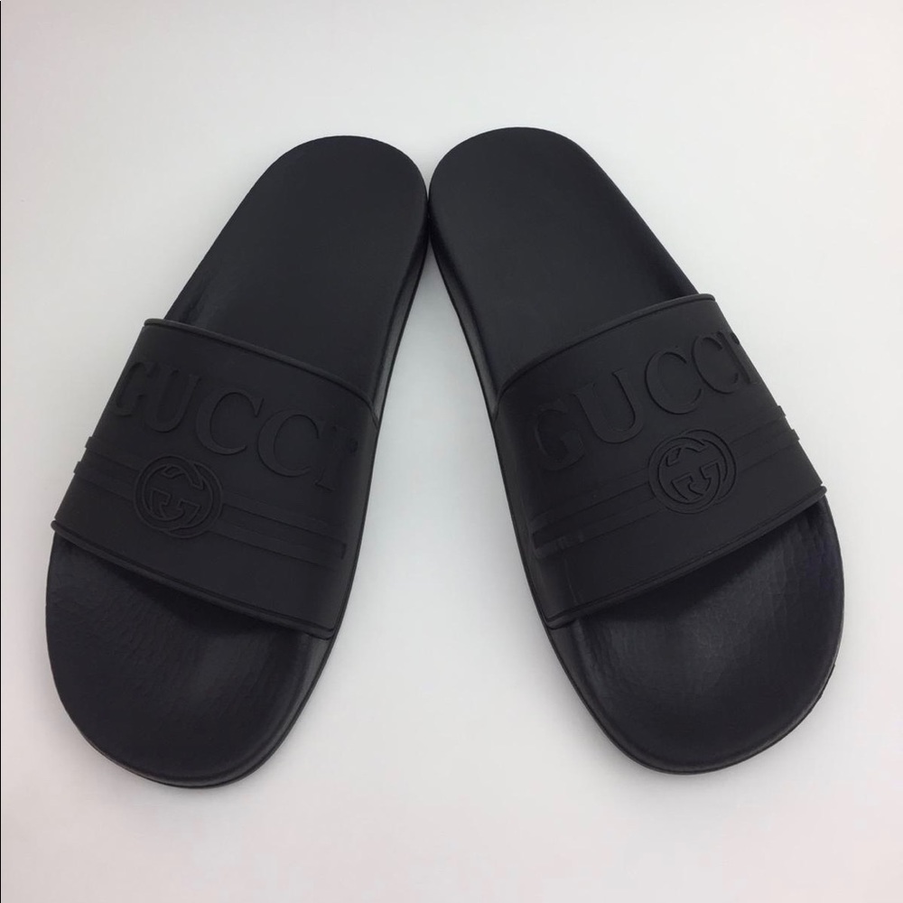GUCCI Pursuit Logo Slide Sandal sz 9
